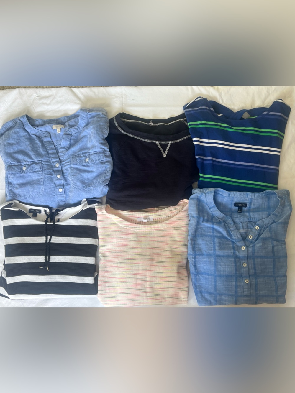 Talbots Women’s Petite Large Fall & Winter Tops Bundle – 6 Shirts EUC